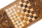 Handmade Wooden Backgammon Set with Horses, 60 cm - photo 7