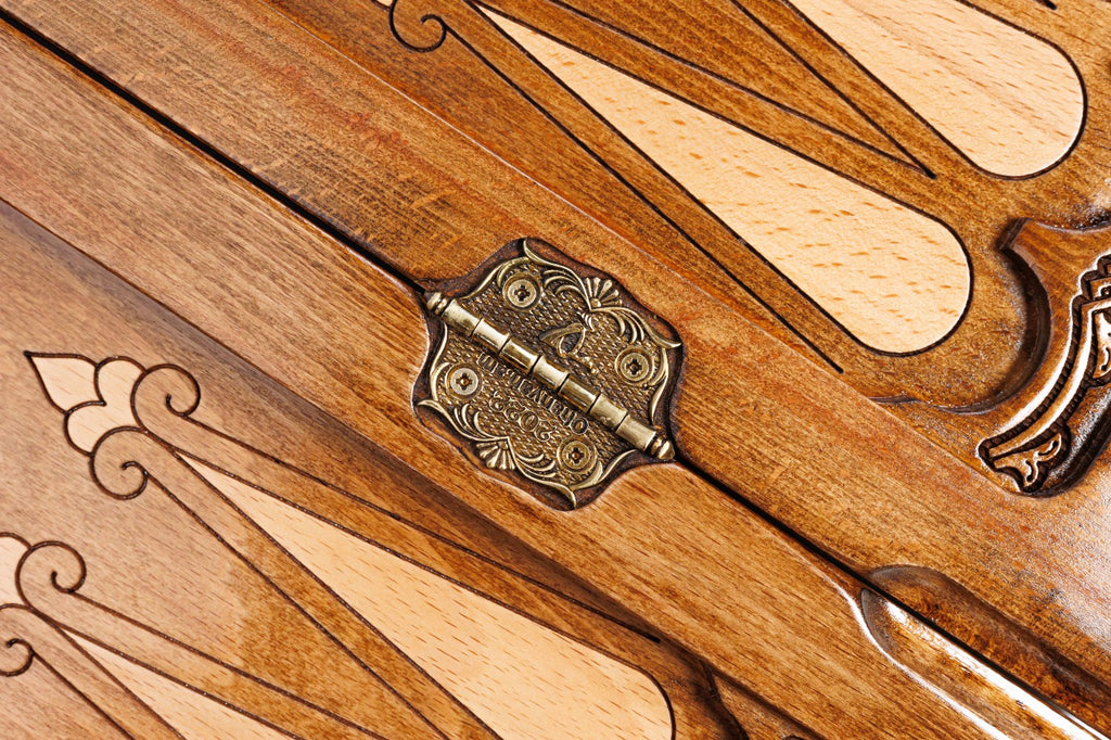 Handmade Wooden Backgammon Set with Horses, 60 cm - photo 12