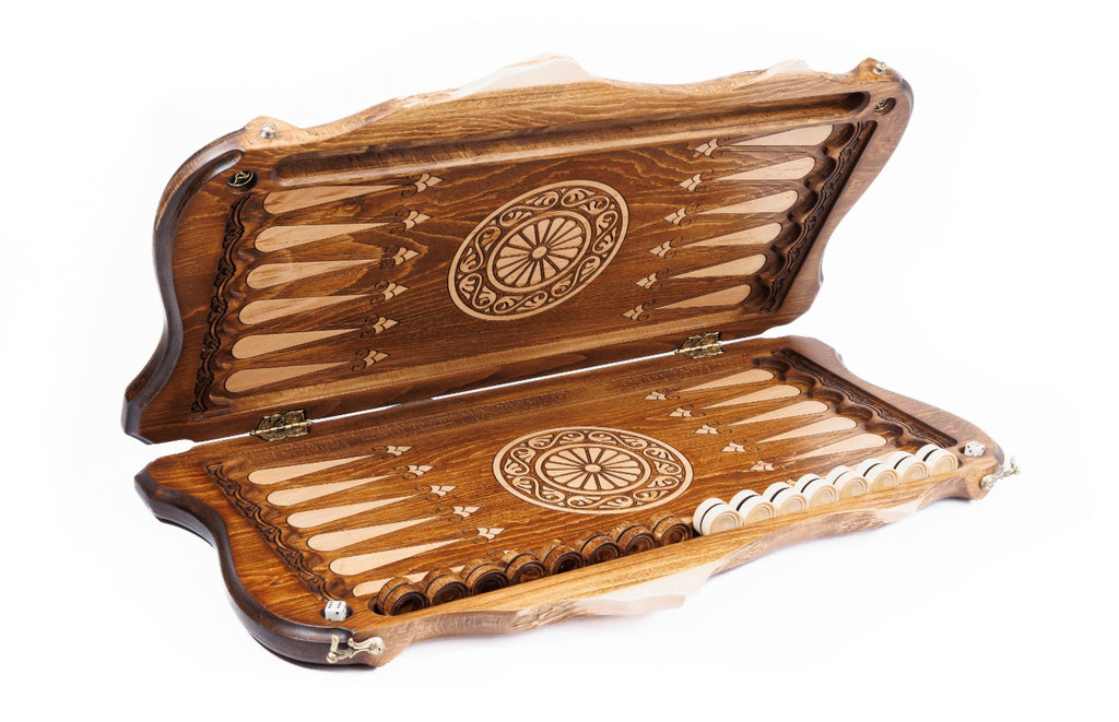 Handmade Wooden Backgammon Set with Deer and Ararat Outline, 60 cm - photo 10
