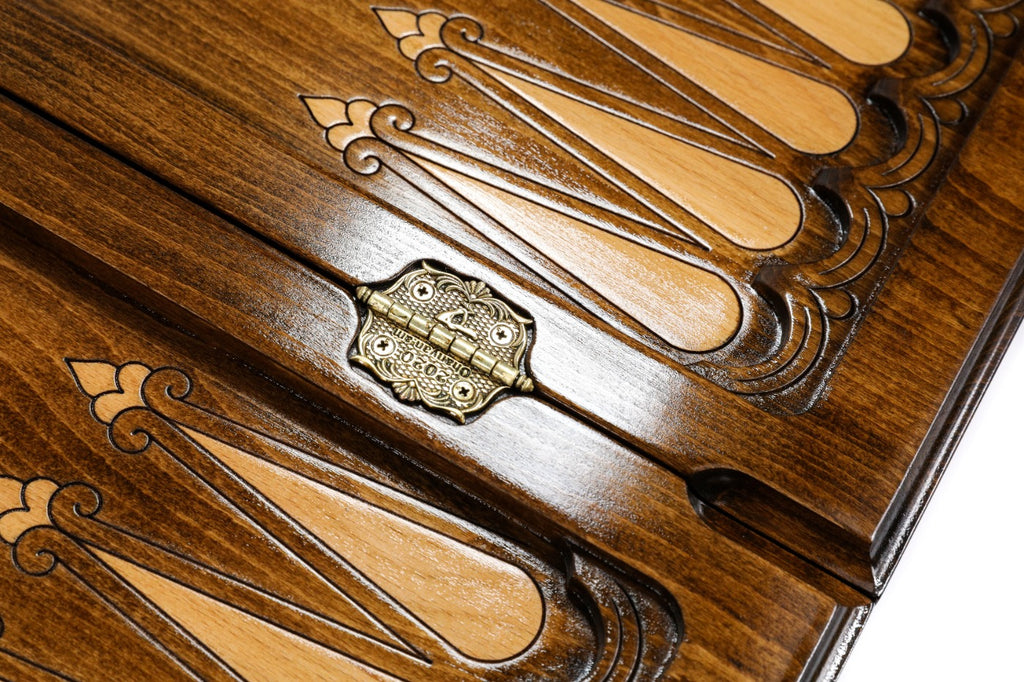 Handmade Wooden Backgammon Set with Octagram, 60 cm - photo 9