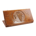 Handmade Wooden Backgammon Set with Grapes, 60 cm