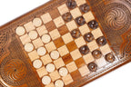Handmade Wooden Backgammon Set with Grapes, 60 cm - photo 5