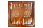 Handmade Wooden Backgammon Set with Eternity Sign and Braid Motifs, 60 cm - photo 7