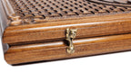 Handmade Wooden Backgammon Set with Eternity Sign and Braid Motifs, 60 cm - photo 8
