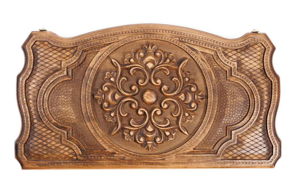 Handmade Wooden Backgammon Set with Armenian Ornament, 60 cm - photo 5