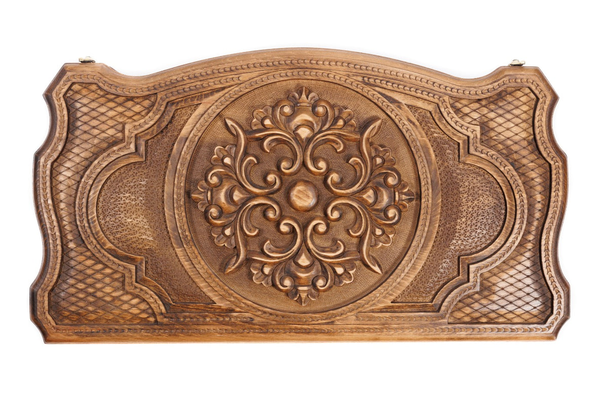 Handmade Wooden Backgammon Set with Armenian Ornament, 60 cm - photo 5