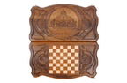 Handmade Wooden Backgammon Set with Church of St. Gayane, 60 cm - photo 7