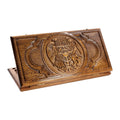 Handmade Wooden Two-Sided Backgammon Set with Armenian and Russian Coats of Arms, 60 cm (Model 11220)