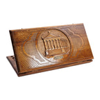 Handmade Wooden Backgammon Set with Garni Temple, 60 cm (Model 11240)