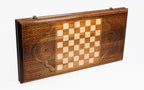 Handmade Wooden Backgammon Set with Garni Temple, 60 cm - photo 4
