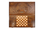 Handmade Wooden Backgammon Set with Garni Temple, 60 cm - photo 11