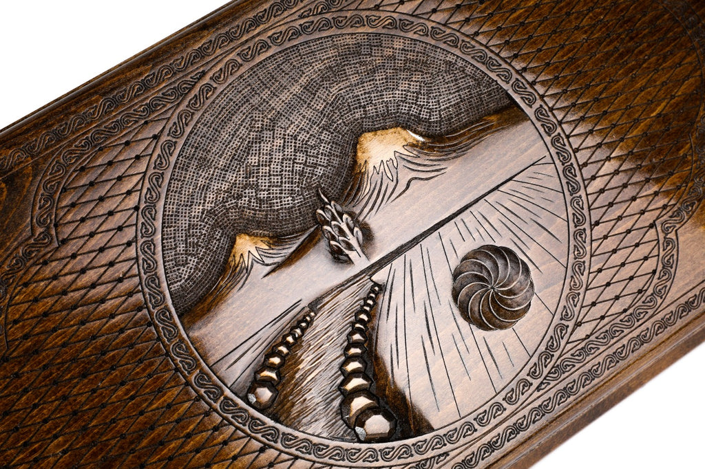 Handmade Wooden Backgammon Set with Mount Ararat, 60 cm - photo 2