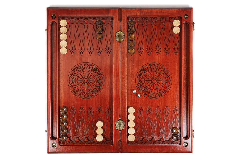 Handmade Wooden Backgammon Set, Classic Board, 60 cm - photo 11