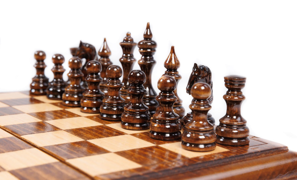 Handmade Wooden Chess Set, Classic Board, 24 cm - photo 8