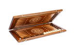 Handmade Wooden Backgammon Set with Horses and Braid Motifs, 60 cm - photo 5