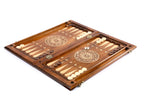 Handmade Wooden Backgammon Set with Horses and Braid Motifs, 60 cm - photo 3