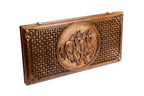 Handmade Wooden Backgammon Set with Horses and Braid Motifs, 60 cm - photo 6