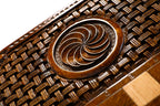Handmade Wooden Backgammon Set with Horses and Braid Motifs, 60 cm - photo 11