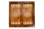Handmade Wooden Backgammon Set with Horses and Braid Motifs, 60 cm - photo 12