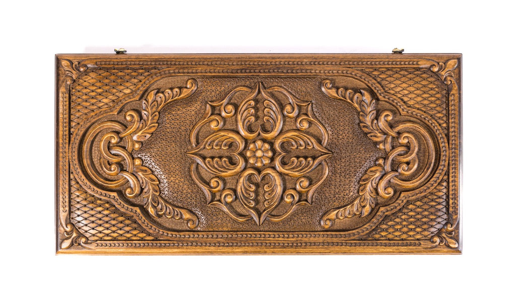 Handmade Wooden Backgammon Set with Armenian Ornament, 60 cm - photo 6