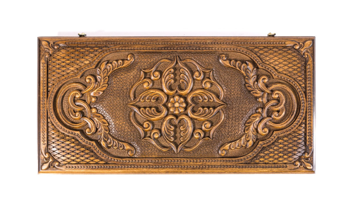 Handmade Wooden Backgammon Set with Armenian Ornament, 60 cm - photo 6