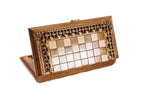 Handmade Walnut Chess and Backgammon Set with Ornamental Braid Pattern, 30 cm - photo 7