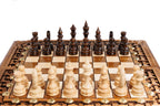 Handmade Walnut Chess and Backgammon Set with Ornamental Braid Pattern, 30 cm - photo 5