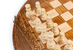 Handmade Wooden Circular Chess Set, 50 cm - photo 9