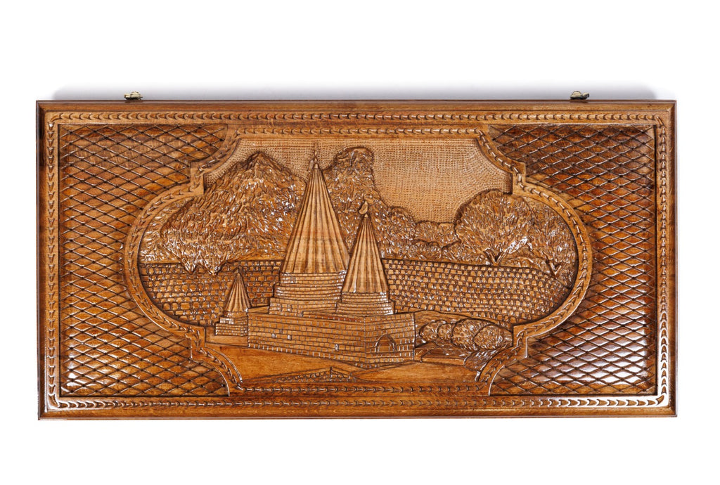 Handmade Wooden Backgammon Set with Lalesh Temple, 60 cm - photo 6