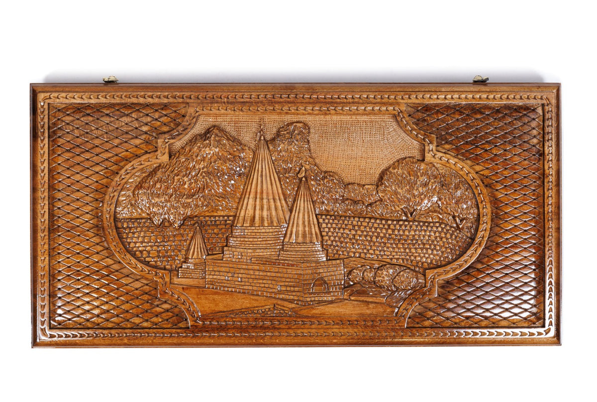 Handmade Wooden Backgammon Set with Lalesh Temple, 60 cm - photo 6