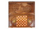 Handmade Wooden Backgammon Set with Lalesh Temple, 60 cm - photo 11
