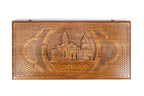 Handmade Wooden Two-Sided Backgammon Set with Artsakh Monument and Gandzasar, 60 cm - photo 5