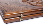 Handmade Wooden Two-Sided Backgammon Set with Artsakh Monument and Gandzasar, 60 cm - photo 11