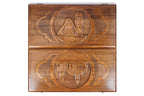Handmade Wooden Two-Sided Backgammon Set with Artsakh Monument and Gandzasar, 60 cm - photo 4