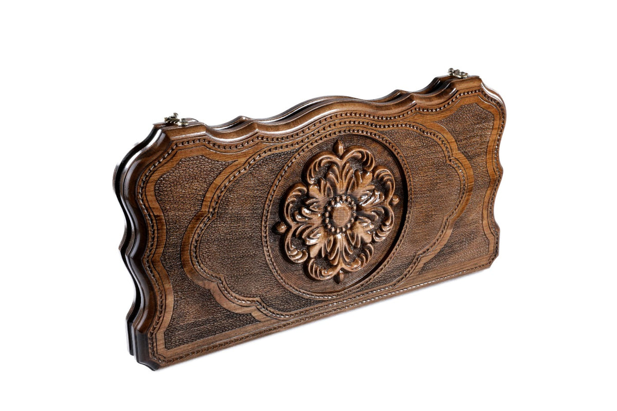 Handmade Wooden Two-Sided Backgammon Set with Armenian Ornament, 60 cm - photo 5