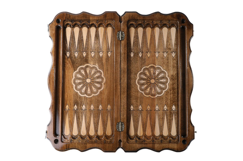 Handmade Wooden Two-Sided Backgammon Set with Armenian Ornament, 60 cm - photo 10