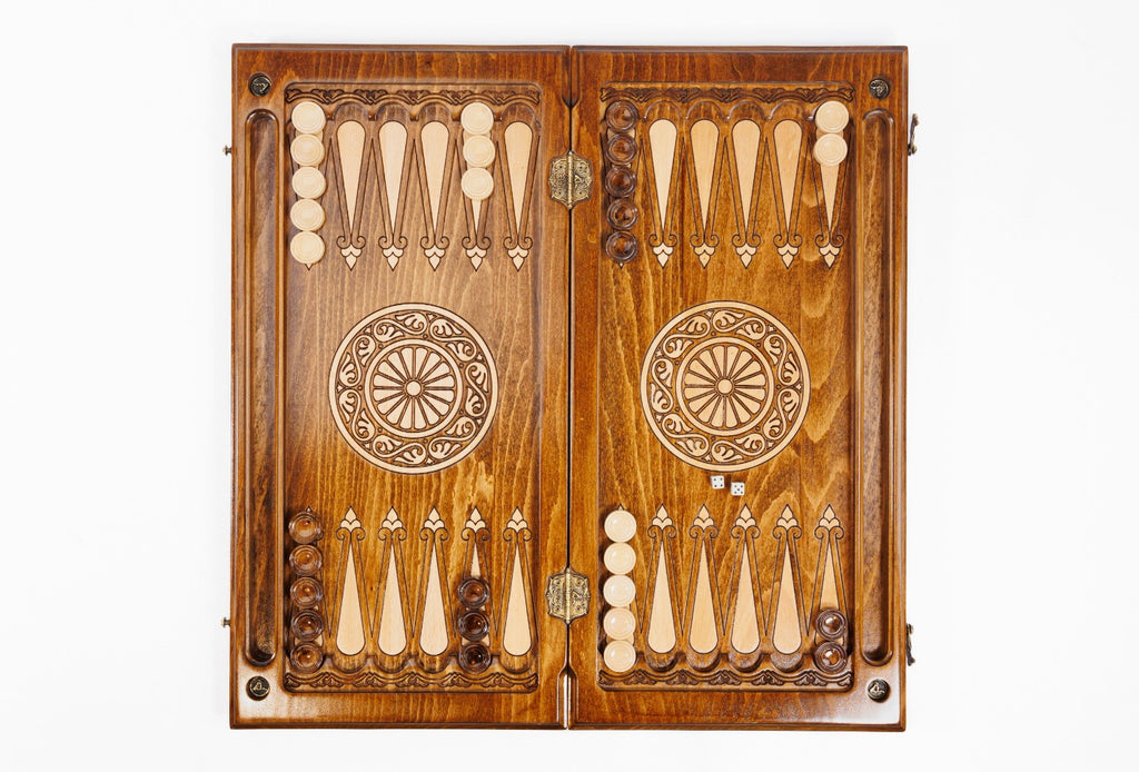 Handmade Wooden Backgammon Set with Mount Ararat, 60 cm - photo 8