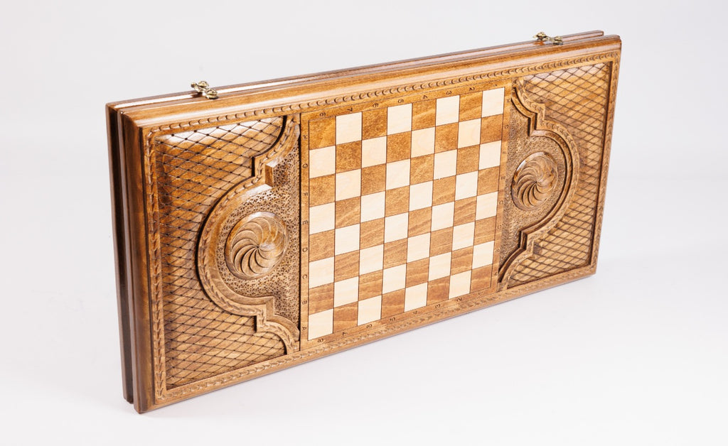 Handmade Wooden Backgammon Set with Mount Ararat, 60 cm - photo 4