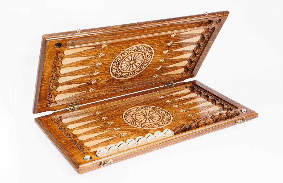 Handmade Wooden Backgammon Set with Mount Ararat, 60 cm - photo 9