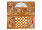 Handmade Wooden Backgammon Set with Mount Ararat, 60 cm - photo 7