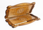 Handmade Wooden Backgammon Set with Eagle, 60 cm - photo 6