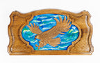 Handmade Wooden Backgammon Set with Eagle, 60 cm - photo 5