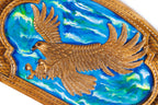 Handmade Wooden Backgammon Set with Eagle, 60 cm - photo 2