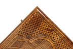 Handmade Walnut Backgammon Set with Deer and Epoxy Resin, 60 cm - photo 10
