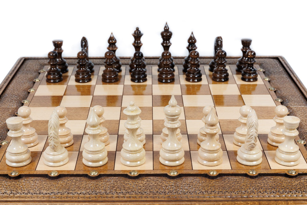 Handmade Wooden Chess and Backgammon Set, Classic Board, 60 cm - photo 5