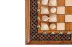 Handmade Wooden Chess and Backgammon Set with Ornamental Braid Pattern and Ararat Outline, 30 cm - photo 9