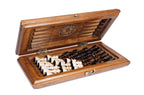 Handmade Wooden Chess and Backgammon Set with Ornamental Braid Pattern and Ararat Outline, 30 cm - photo 10