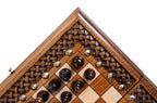 Handmade Wooden Chess and Backgammon Set with Ornamental Braid Pattern and Ararat Outline, 30 cm - photo 11
