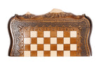 Handmade Wooden Chess and Backgammon Set with Ararat Outline, 30 cm - photo 9