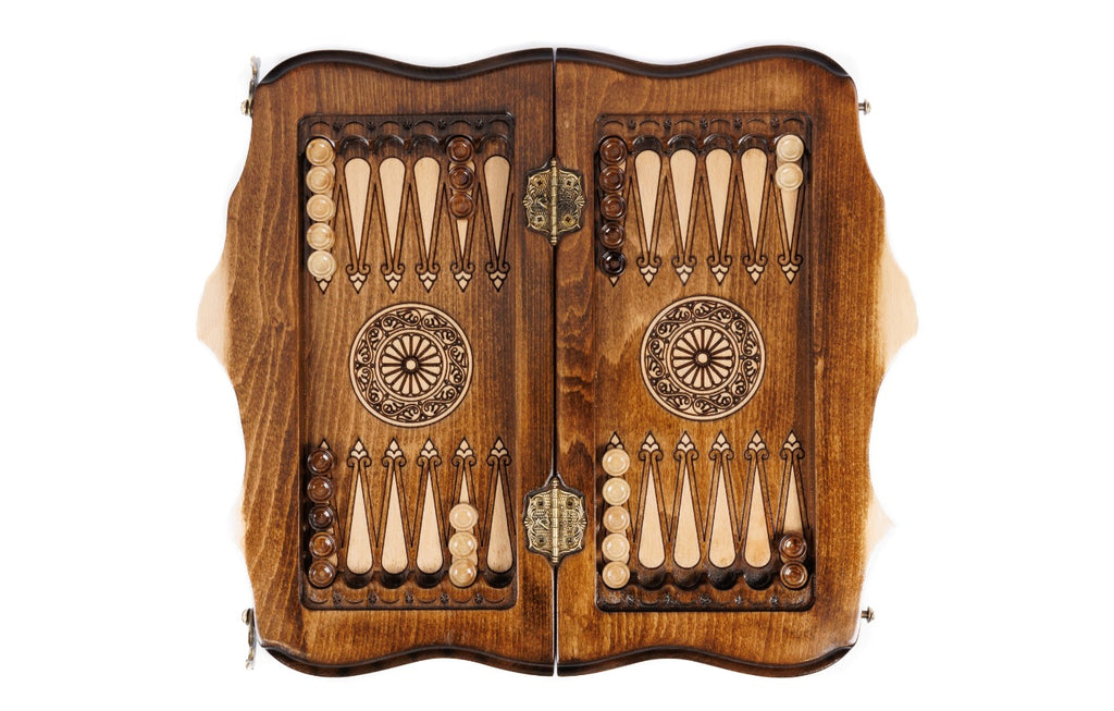 Handmade Wooden Chess and Backgammon Set with Ararat Outline, 30 cm - photo 10